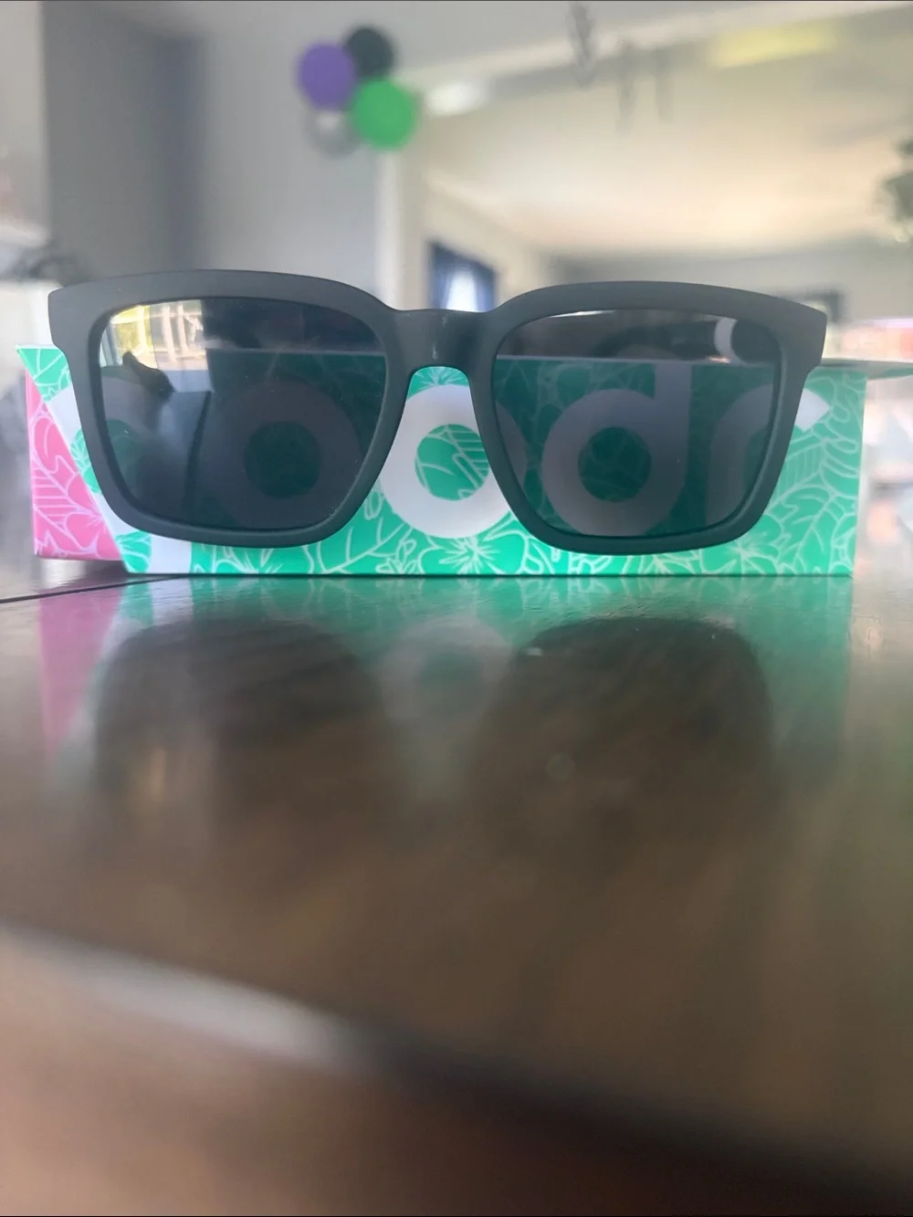 Brand New Goodr Black Sunglasses - Lightweight UV Protection